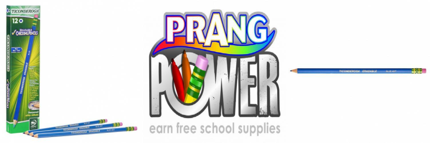 Ticonderoga Erasable Checking Pencils with Eraser, 12-Pack, Blue-image