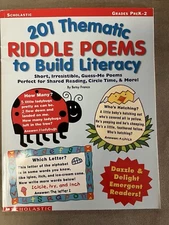 scholastic 201 thematic riddle poems to build literacy
