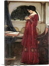 ARTCANVAS Crystal Ball - Without Skull Canvas Art Print John William Waterhouse