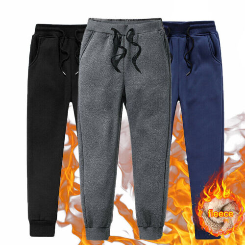 Mens Thermal Fleece Lined Elasticated