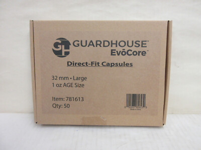 Pack of 50 Guardhouse Direct Fit Coin Capsules Holders 32mm 1 oz Gold Eagle Size