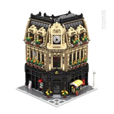 Old Post Office Corner Modular Building with Interior 4534 Pieces Present