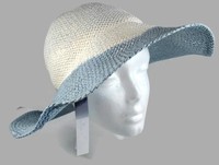 Floppy Hat Aqua Brand Italian Blue And White $58 - Floppy Hat Aqua Brand Italian Blue And White $58 -