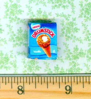 DOLLHOUSE Miniatures Size Frozen Ice Cream Cone Treat Box