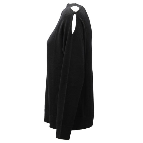 9110AE maglione donna SEVENTY black wool sweater woman - Picture 3 of 4