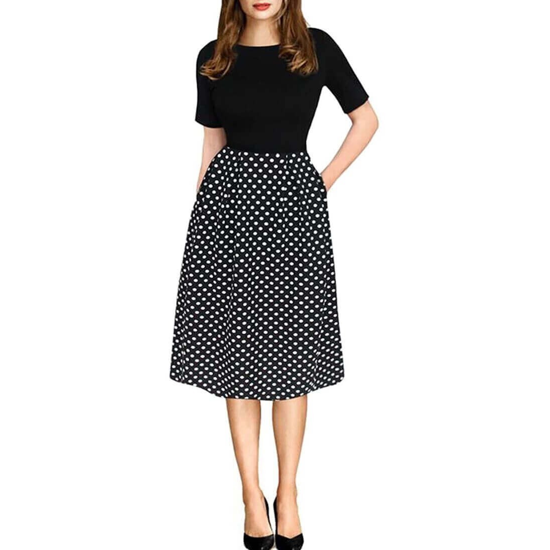 Midi Dresses For Women Sequined V Neck High Waist Dress Elegant