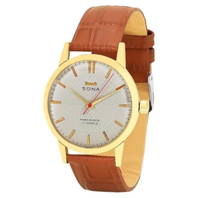 HMT Sona Grey Dial Mechanical Hand Winding Wrist Watch For men