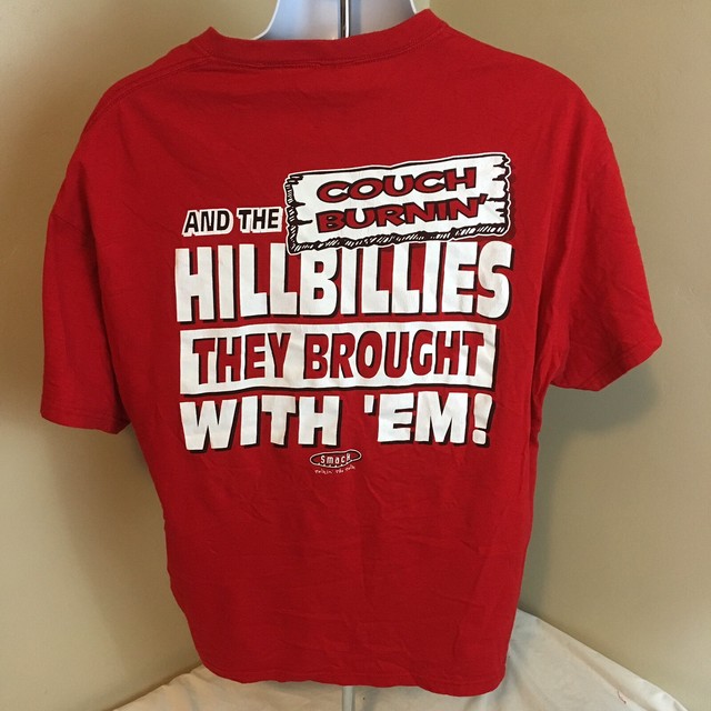 Gildan Mens TShirt XL Red Beat WVU West Virginia Couch Burning