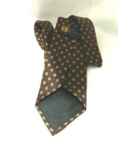 Herren Seidenkrawatte von Corniche handgefertigt 100% Seide Vintage - Bild 5 von 6
