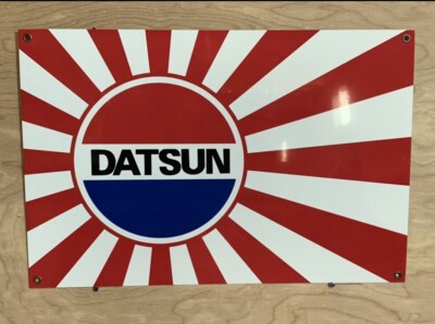 Large 18  Datsun Japan  Racing  Reproduction Garage Sign