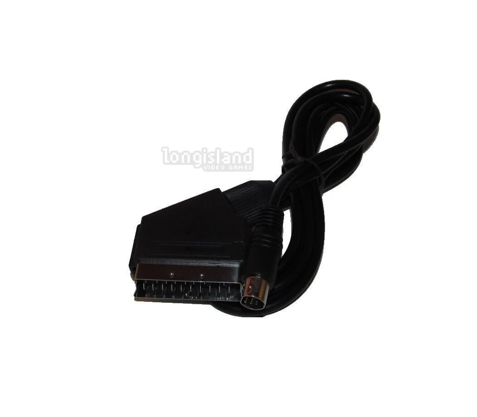 1pc New Video Cord For Sega Saturn System RGB Scart Cable NTSC & PAL 6FT Scart - Image 2 of 2