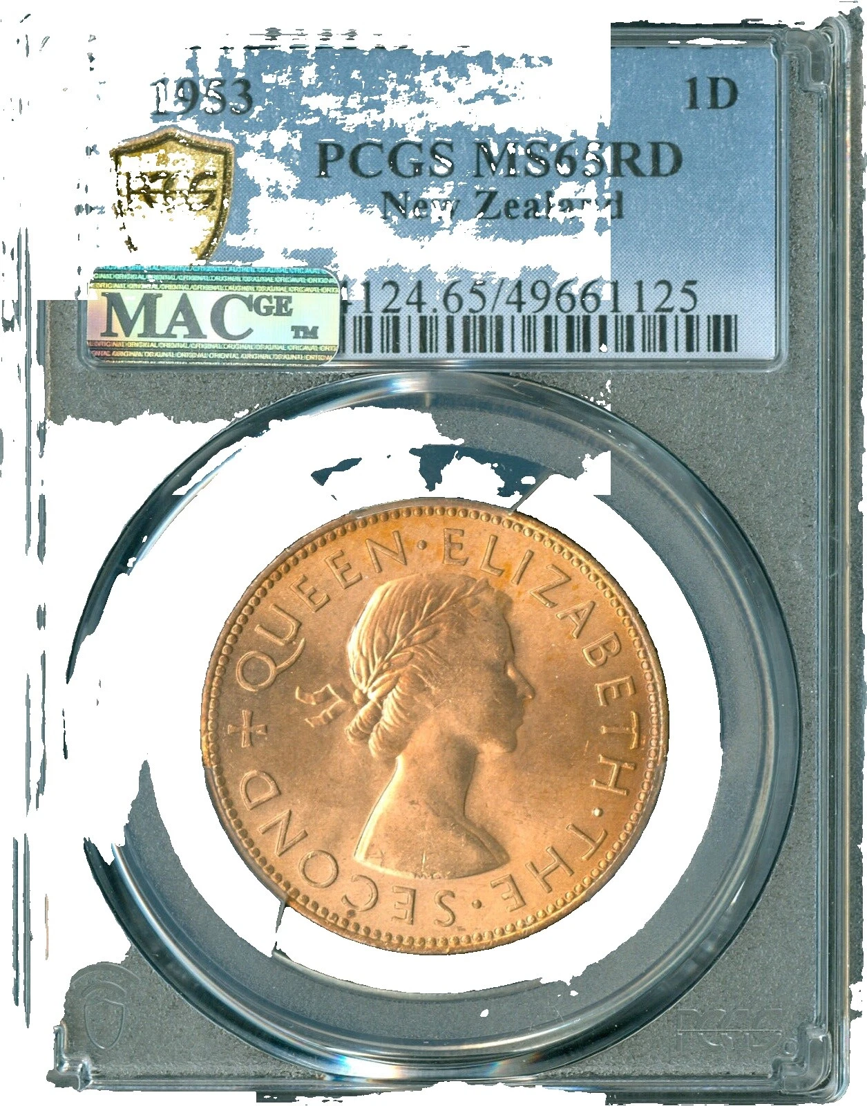 1953 monedas de bronce de Nueva Zelanda