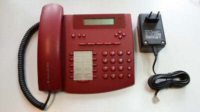 Telekom Actron AB AWS weinrot, Telefon mit Anrufbeantworter, Display,