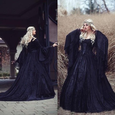 black lace victorian dress