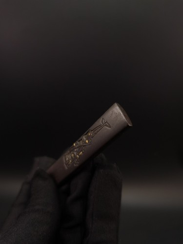 Japanisches Katana Zhongkui Muster Kozuka für Wakzaishi Edo Periode Antik D119 - Bild 6 von 8