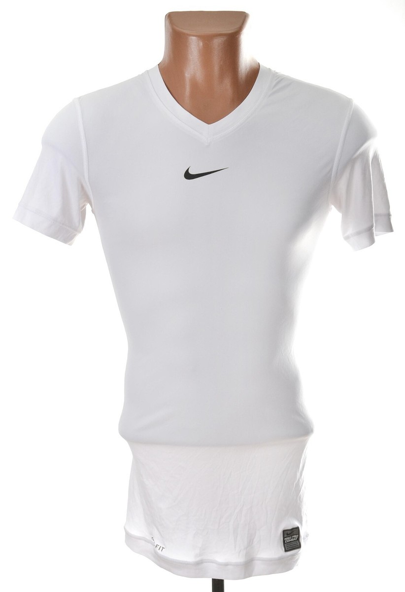 white nike pro combat shirt