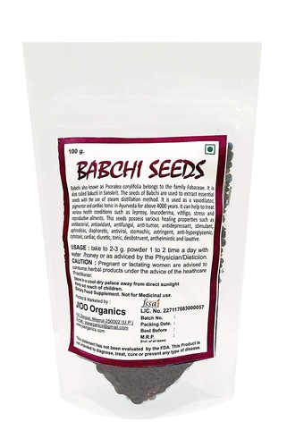 Organics Babchi Seeds Babachi | Bakuchi(Psoralea corylifolia)- Ayurvedic 100 gm - Picture 3 of 5