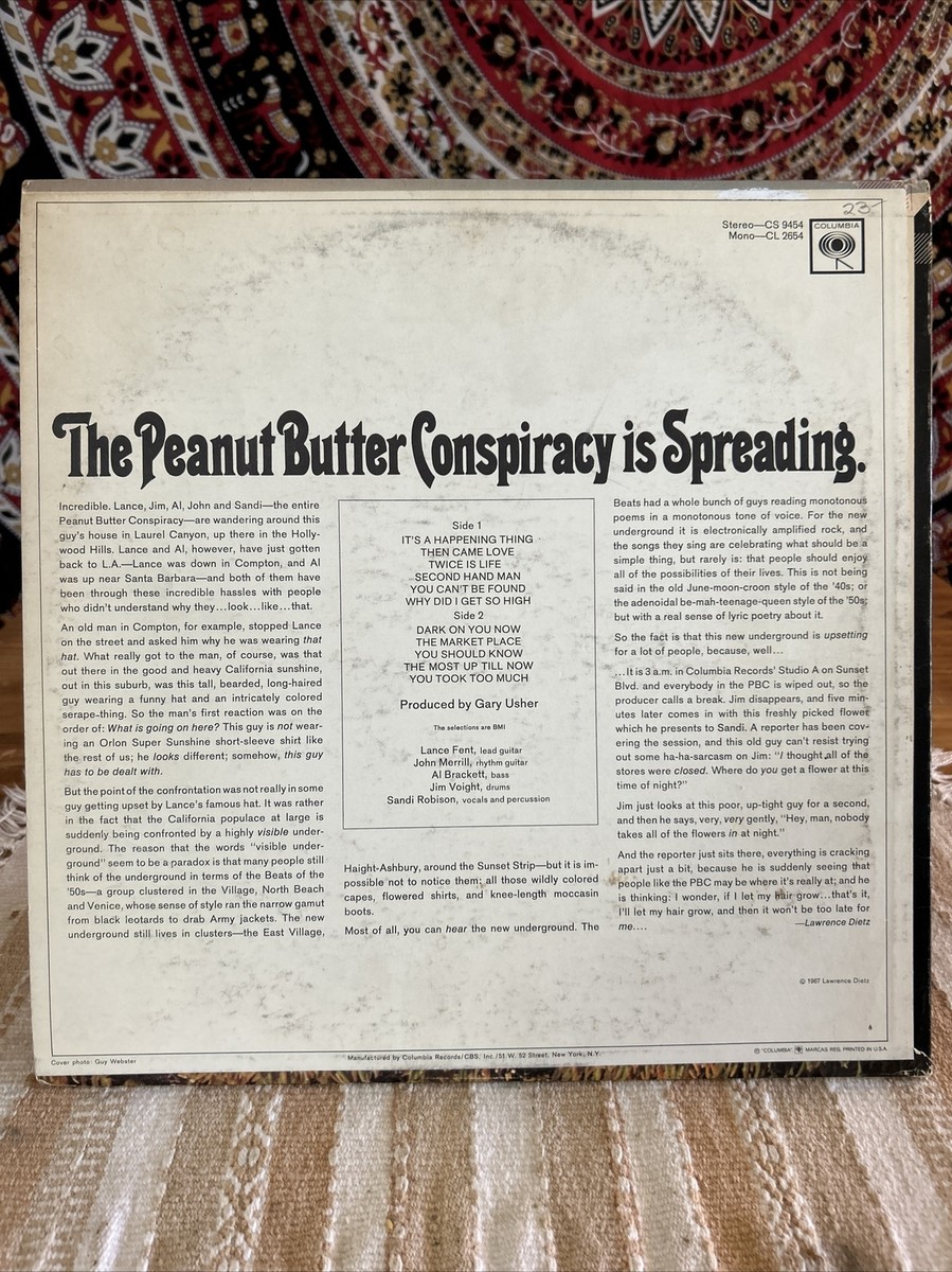 ピーナッツバター　コンスピラシー　レコード The Peanut Butter Conspiracy – The Peanut Butter Conspiracy