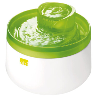 Europet Bernina Trinkbrunnen Cascade 1,5L für kleine Hunde limone 22x22x15 cm