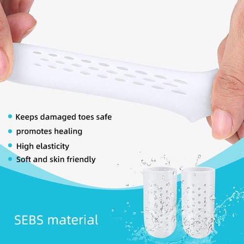 Anti-Friction Toe Caps Cover Toe Protectors Toe Cushion Silicone Bandage 2PCS * - Picture 10 of 18