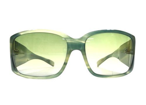 Oliver Peoples Sunglasses Cyn CL Striped Green Frames with Green Gradient Lenses - Picture 3 of 12