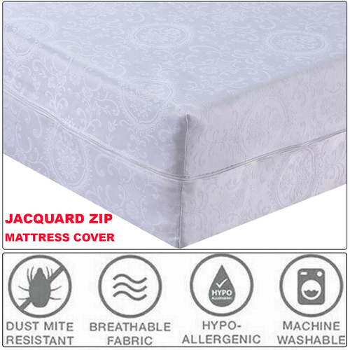 Zipped Mattress Cover Anti bed Bug zip matress Protector Encasement Double King - Picture 35 of 96
