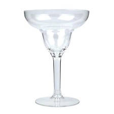 4/6/8 Margarita Cocktail Glass Clear Plastic Reusable Paper Straws Picnics Party
