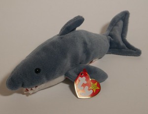 crunch the shark beanie baby