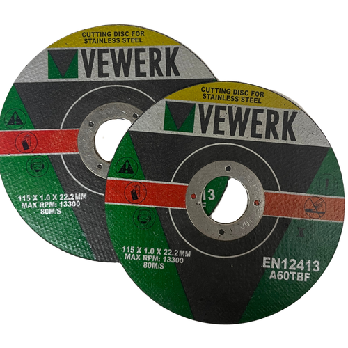 10x Stainless Steel Cutting Discs 4.5 Inch 115mm x 1.00mm x 22.2mm Grinding 8010 - 第 5/8 張圖片