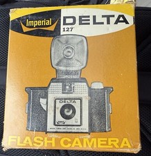 Vintage Imperial Delta 127 Flash Camera w/ Box, Inserts Manual