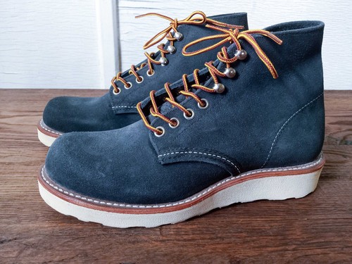 Red Wing 8154 Schnürstiefel Arbeitsstiefel Navy Wildleder 24 cm US5 - Bild 2 von 11