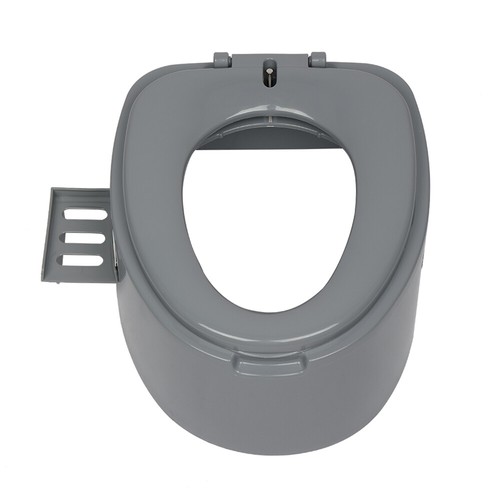 Portable Toilet with Non-slip Mat Grey - 第 12/18 張圖片