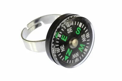 Kompassring Ring Kompass Miniblings Navigation Outdoor Camping beweglich - Bild 1 von 4