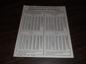 NOVEMBER-1943-PRR-PENNSYLVANIA-RAILROAD-FORM-20-HUDSON-TERMINAL-NEW-YORK
