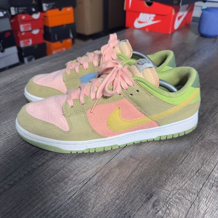 Size 10.5 - Nike Dunk Low Se Sun Club DM0583-800 Multi-Color Canvas & Suede thumbnail 5