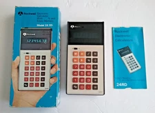 Vintage Rockwell 24 RD Calculator with Box & Manual