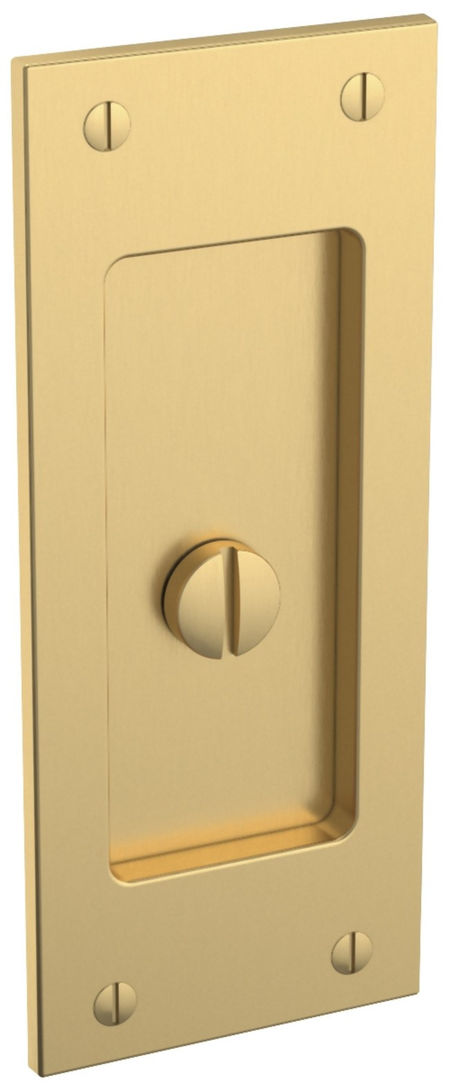 Baldwin PD006.PRIV Santa Monica Privacy Pocket Door Lock - Brass