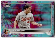 2022 Topps Chrome Sonic John Means Aqua/Pink Sonic Pulse Refractor #/199 #176