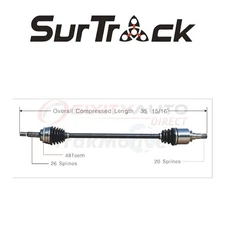 SurTrack CV Axle Shaft for 2004-2009 Toyota Prius 1.5L L4 - Constant cn