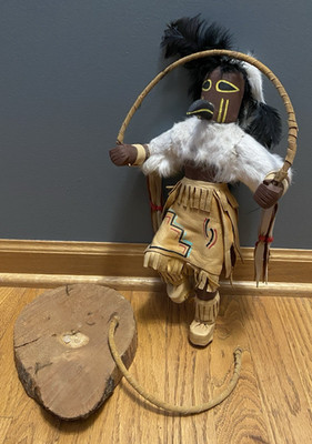 Hoop Dancer Eagle Indianer Kachina Puppe 16 Zoll signiert Jake Beaver 1998 lesen