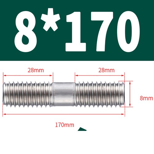 A2/304 Stainless Steel M8 - M16 Double End Threaded Stud Bar Rod Bolts Screws - Picture 24 of 112