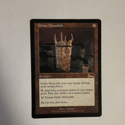 Wizards of the Coast Grim Monolith Urza's Legacy Rare Artifact Regular Eng 126