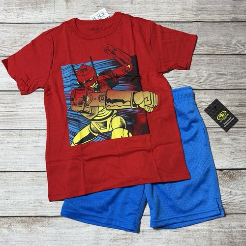 Boys Lot Of Clothes For Spring And Summer Size M (8). NWT! 3 S/S Shirts, Shorts - Picture 8 of 15