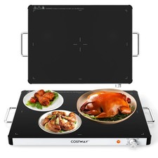 Electric Warming Tray Tempered Glass Food War...