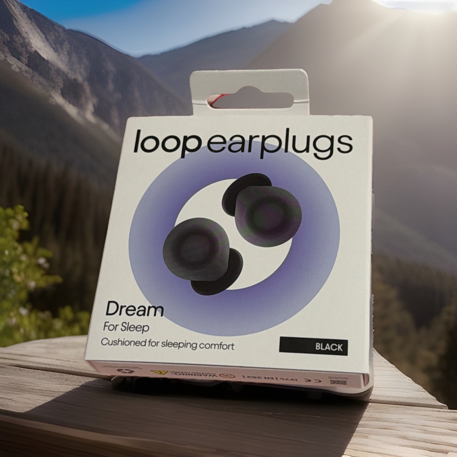 Loop Dream Earplugs for Sleep, Black, Noise Reduction 27dB (New)