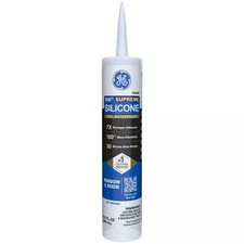 Supreme Silicone Caulk 10.1 Oz Window and Door Sealant Clear