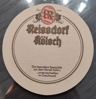 Rare Reissdorf Kolsch  beer coaster