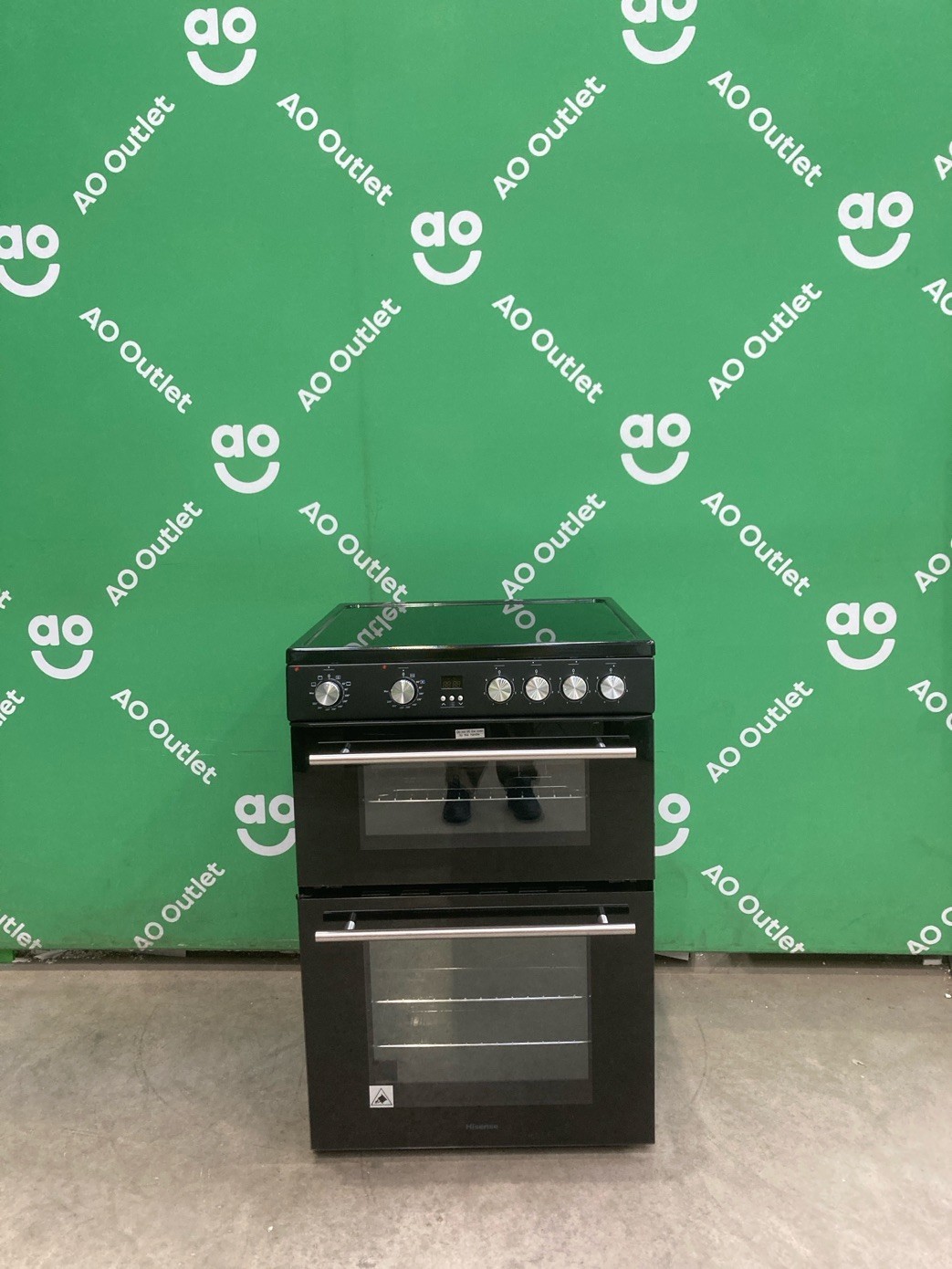 Hisense Electric Double Oven Cooker Ceramic Hob Black HDE3211BBUK #LF122614