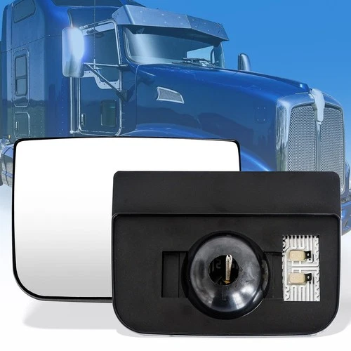 Lower Convex Heated Mirror Glass For Kenworth T600 T660 T800 T2000 Left or Right