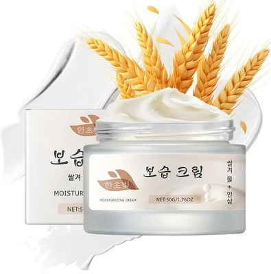 TRENDYFAVE Ginseng & Rice Cream, Korean Face Cream - Anti-Aging Face Moisturizer For Deep